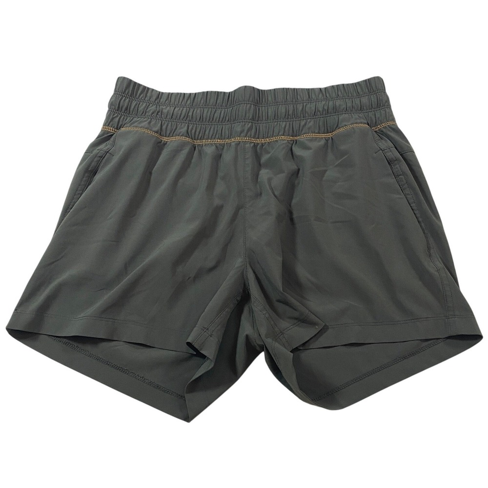 Free Fly Womens Charcoal Gray Athletic Hiking Shorts Size Small Elastic Waist